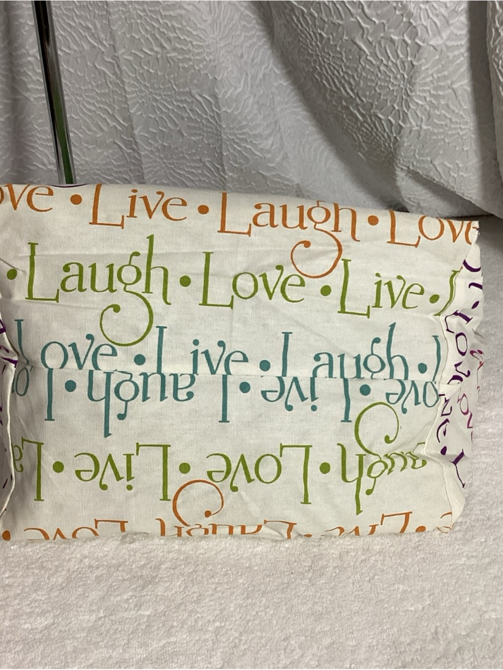 Live Laugh Love Cloth Canvas Shopper Tote “Life is Better in Flip Flops” NWOT - Picture 7 of 12
